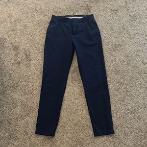 Navy Blue Slim Fit Pants